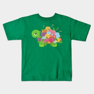 Flower turtle Kids T-Shirt